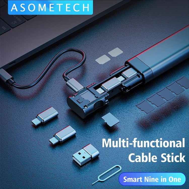 9 in 1 USB To Type C Adapter